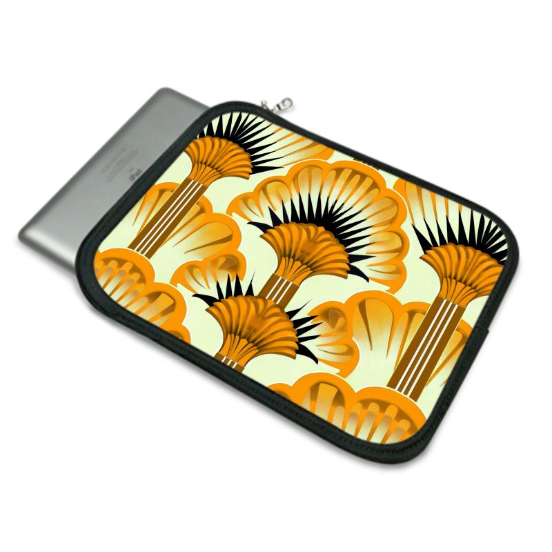 IPad Case, Yellow Feather Fans - Jinty Designs