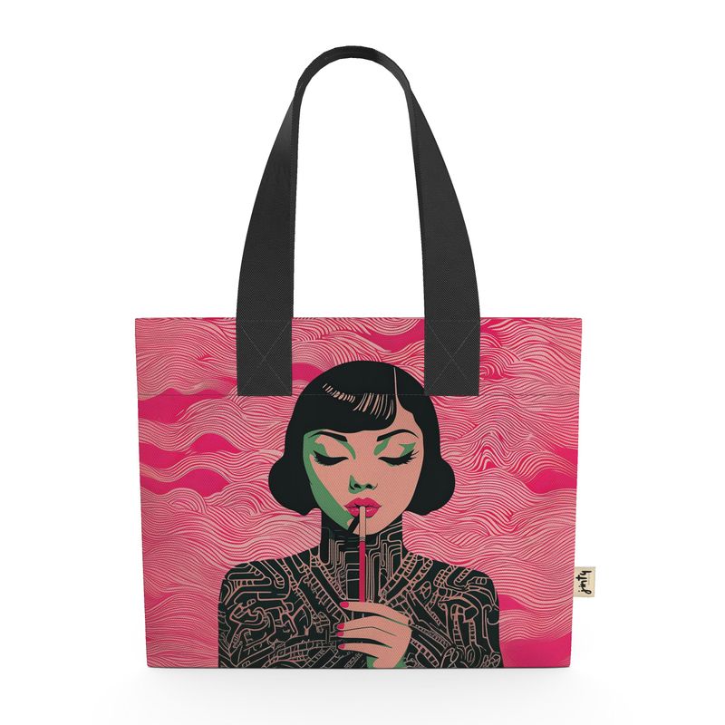 Organic Cotton Mini Tote - Mei Ling - Jinty Designs