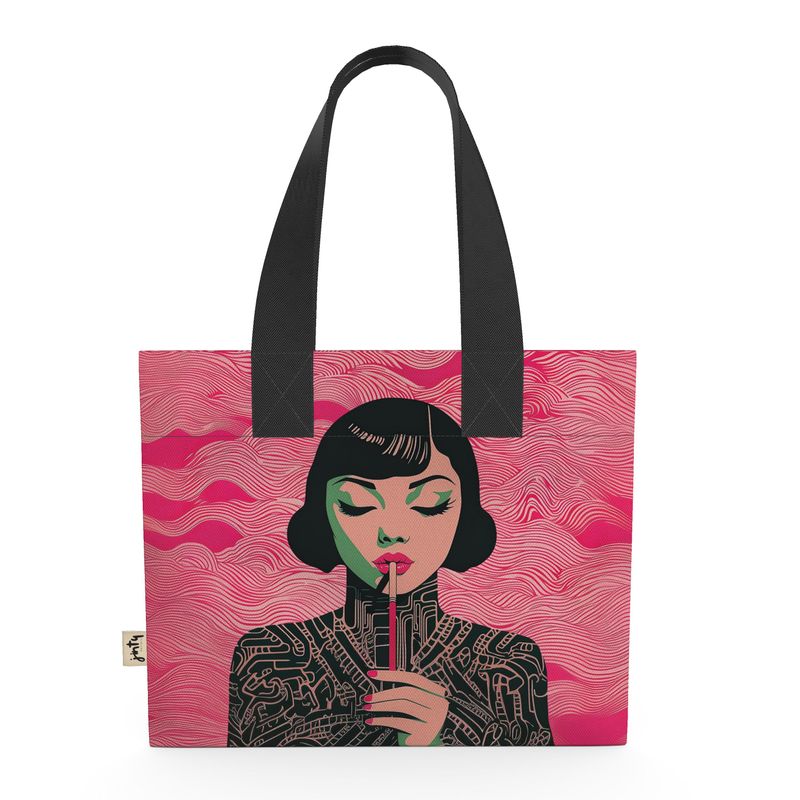 Organic Cotton Mini Tote - Mei Ling - Jinty Designs