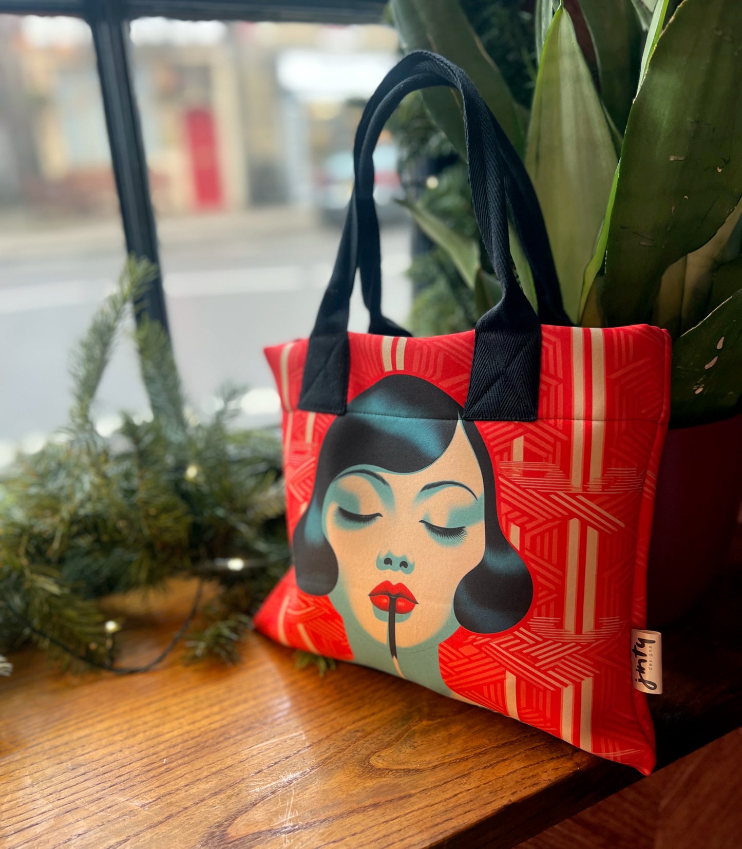 Mini Tote in Neoprene - Vivi - Jinty Designs