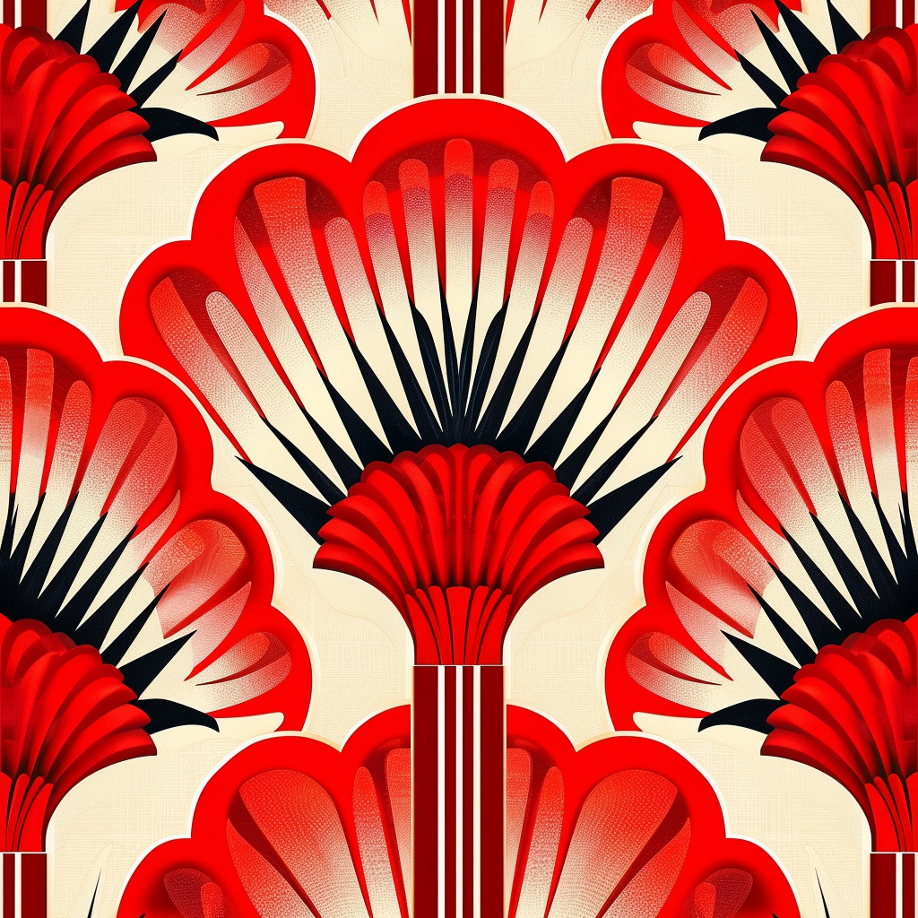 Red Feather Fans