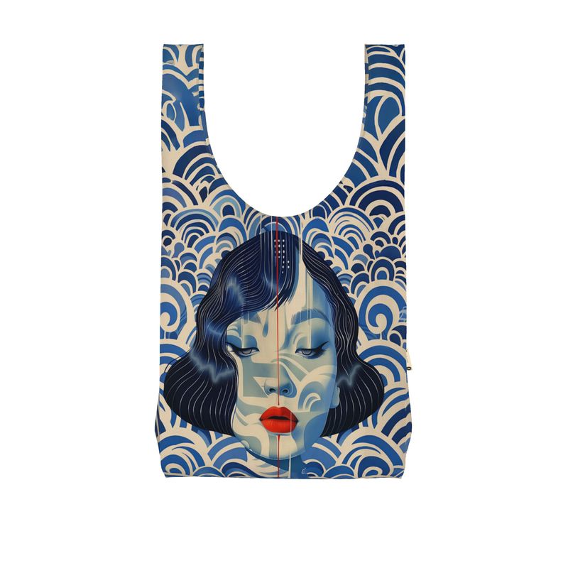 Parachute Shopper Bag, Blue Shanghai Girl