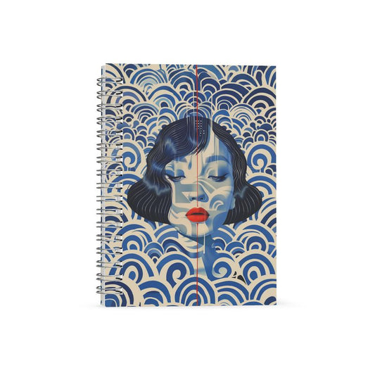 Spiral Notebook, Blue Shanghai Girl