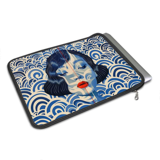 MacBook Air Cover, Blue Shanghai Girl