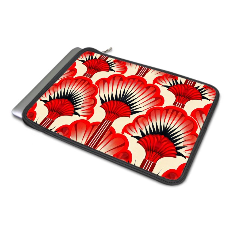 MacBook Air Cover, Red Feather Fans