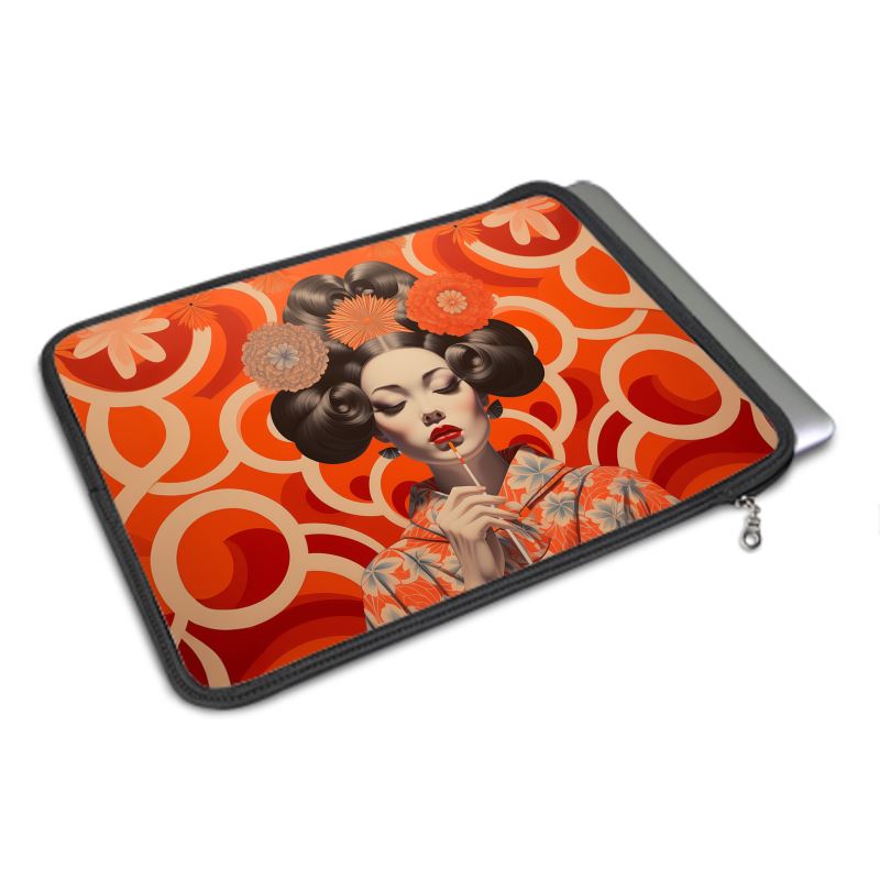 MacBook Air Cover, Orange Shanghai Girl