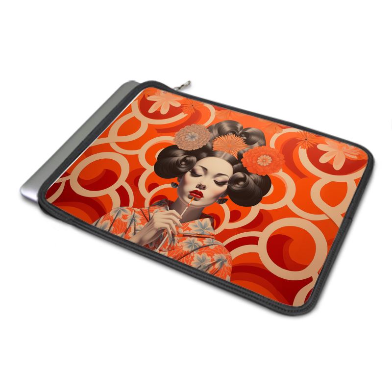 MacBook Air Cover, Orange Shanghai Girl