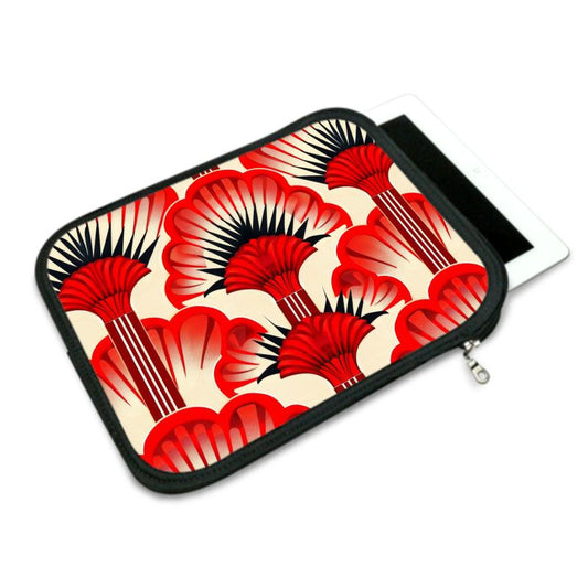 Ipad Case, Red Feather Fans