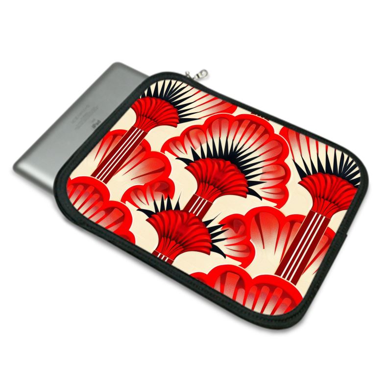 Ipad Case, Red Feather Fans