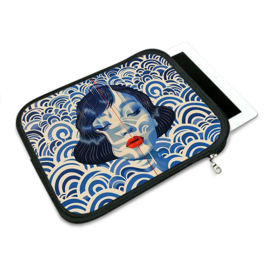 Ipad Case, Blue Shanghai Girl