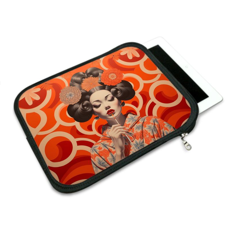 Ipad Case, Orange Shanghai Girl