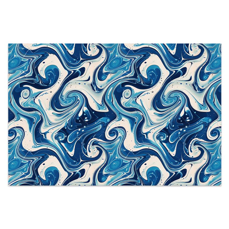 Sarong, Blue Marbled