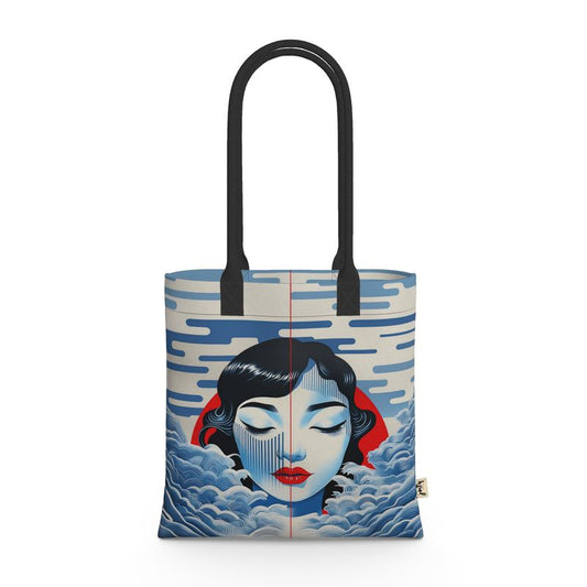 Tote Bag in Neoprene, Yuki - Jinty Designs