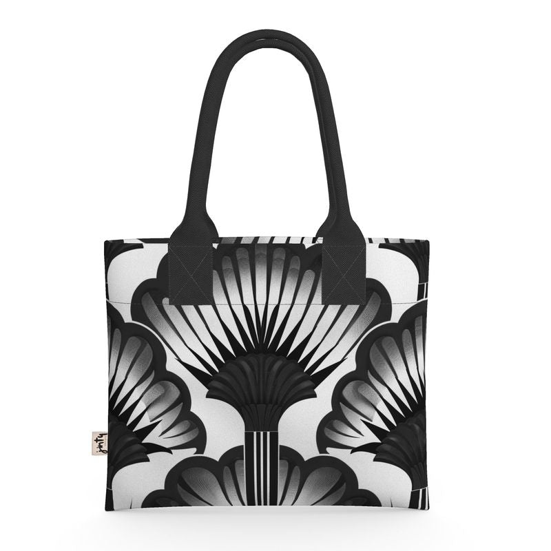 Mini Tote in Neoprene, Noir - Jinty Designs