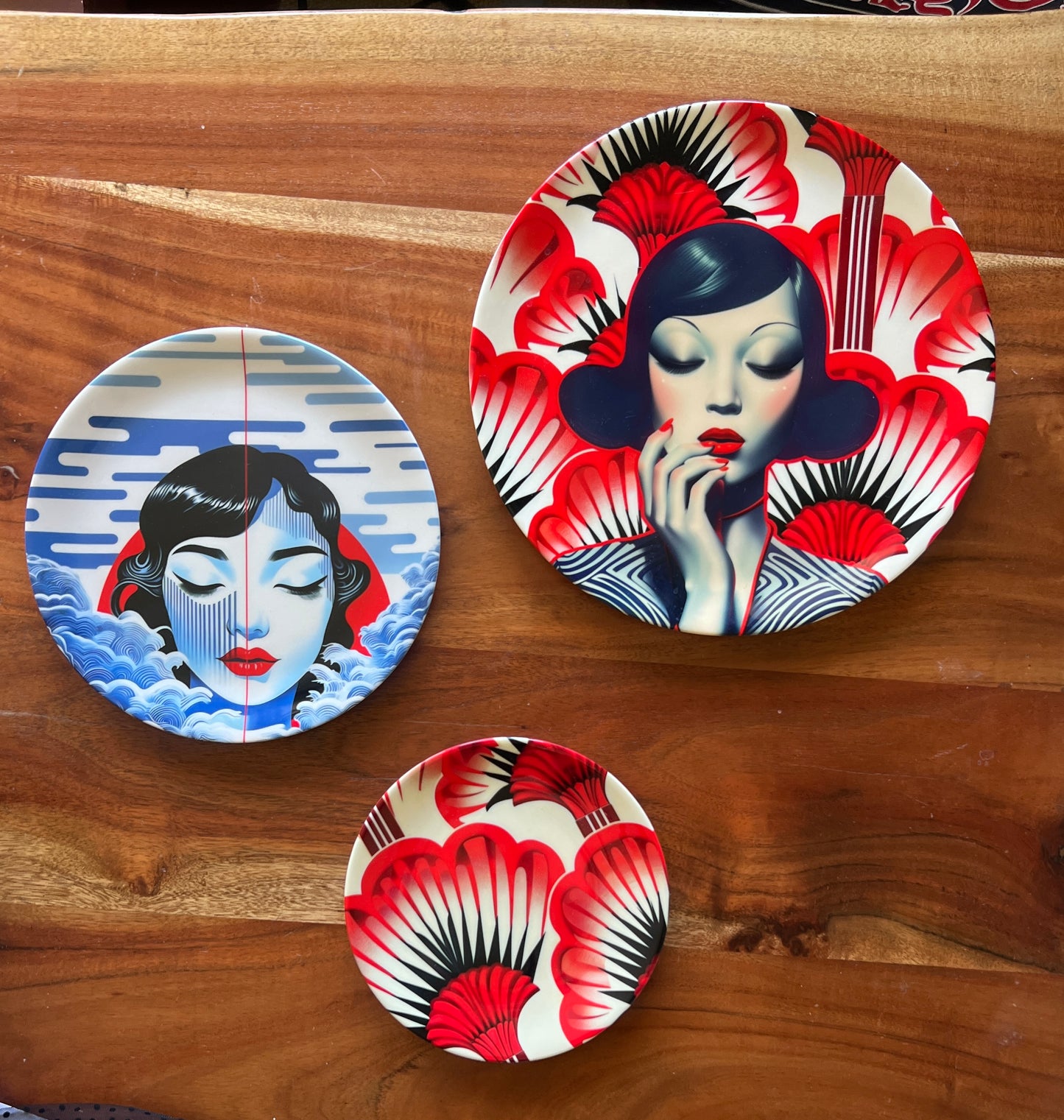 YUKI Collection: Fine Bone China Plate - available in 3 sizes - Jinty Designs