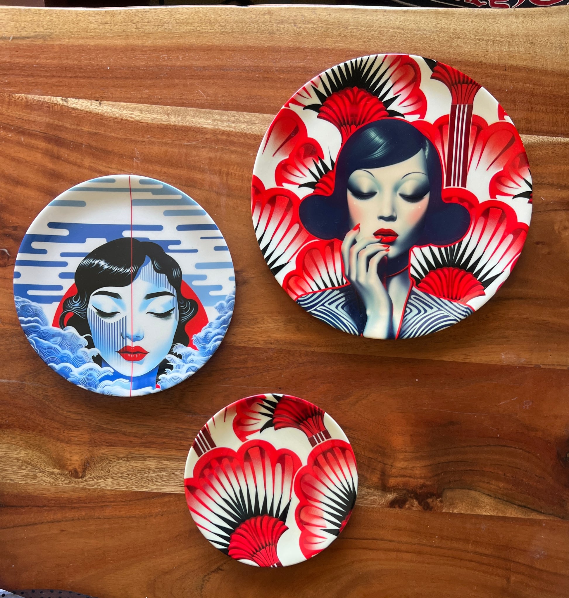 YUKI Collection: Fine Bone China Plate - available in 3 sizes - Jinty Designs